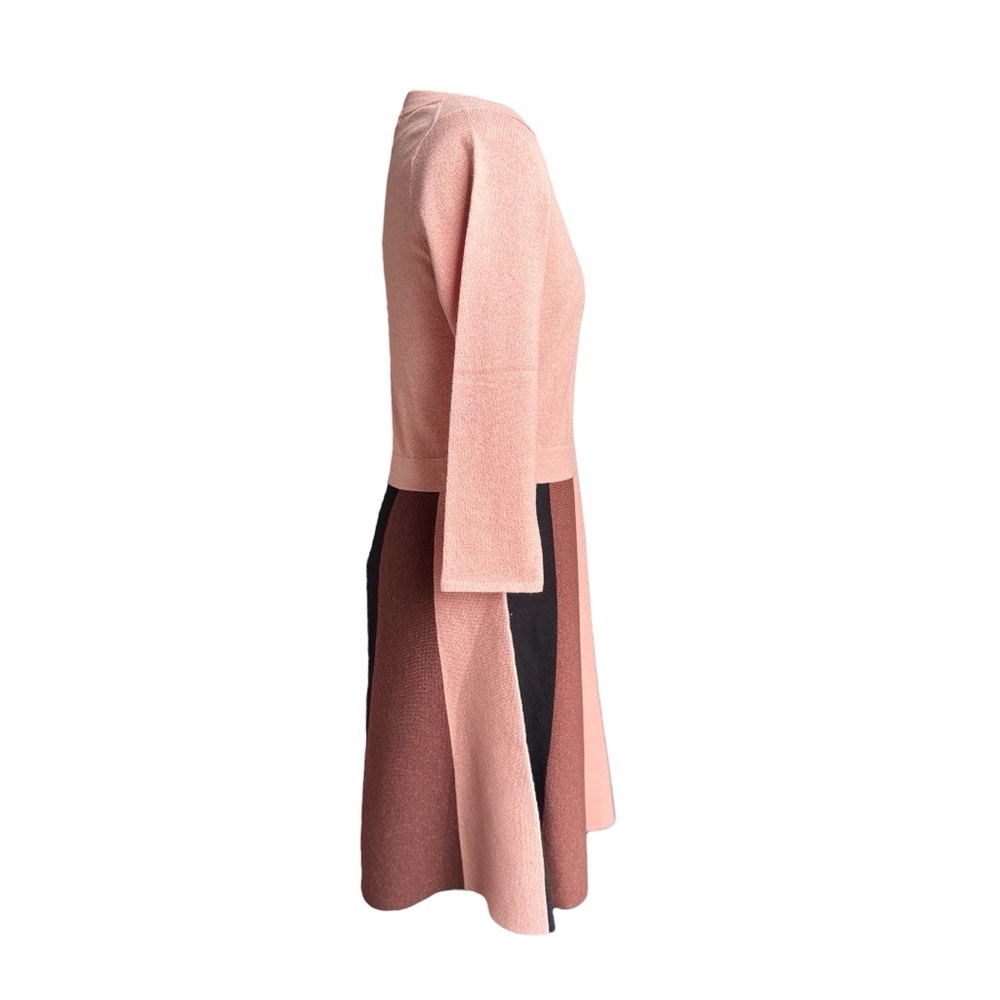 NWOT  Boden Rose Gold Long Sleeve Fit and Flare Dress - Picture 5 of 6